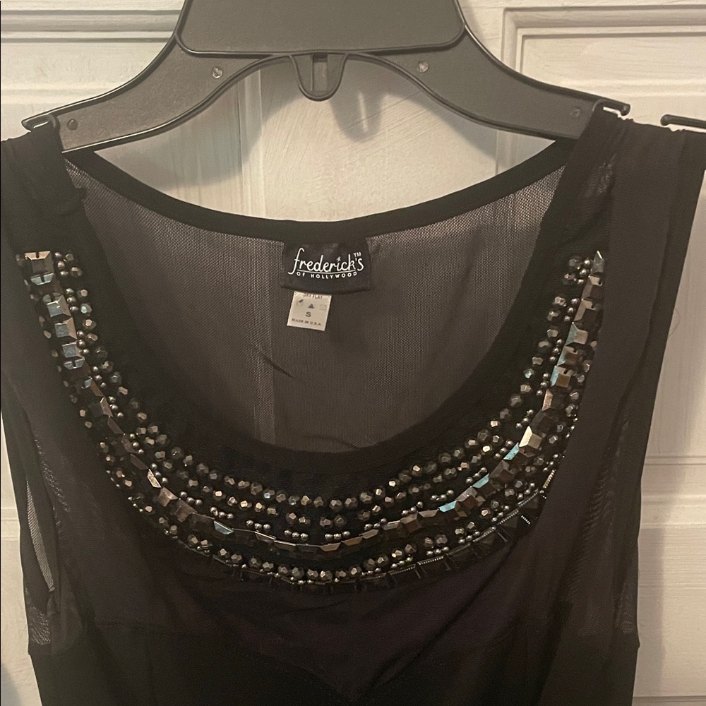 Frederick's Beaded Little Black Dress